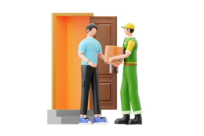 Lieferservice  3D Illustration