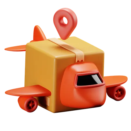 Lieferflugzeug  3D Icon