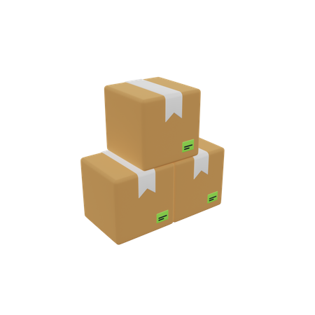 Lieferboxen  3D Icon