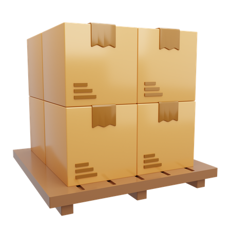 Lieferboxen  3D Icon