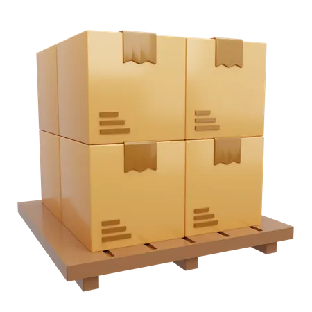 Lieferboxen  3D Icon