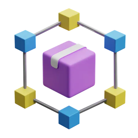 Lieferkette  3D Icon