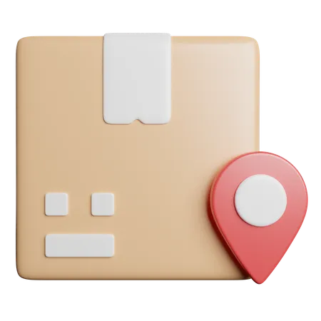 Lieferort  3D Icon