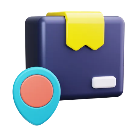 Lieferort  3D Icon