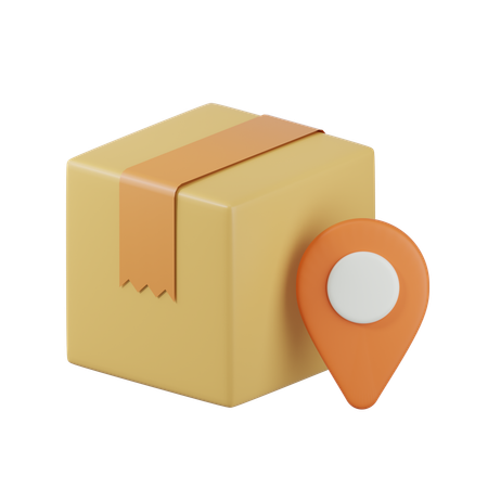 Lieferort  3D Icon