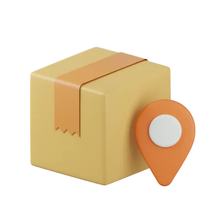 Lieferort  3D Icon