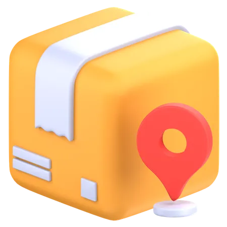 Lieferort  3D Icon