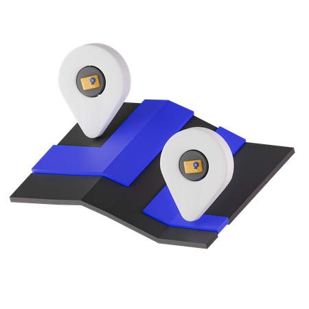 Lieferort  3D Icon