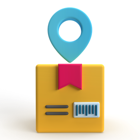 Lieferort  3D Icon