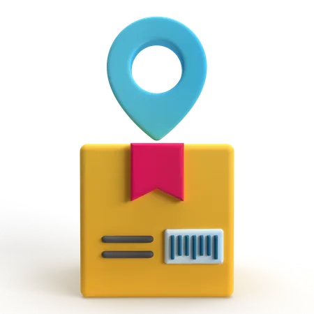 Lieferort  3D Icon