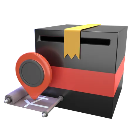 Lieferort  3D Icon