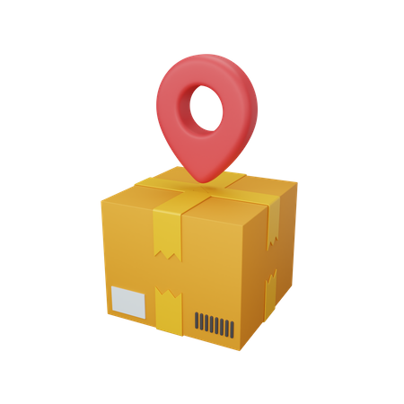 Lieferort  3D Icon