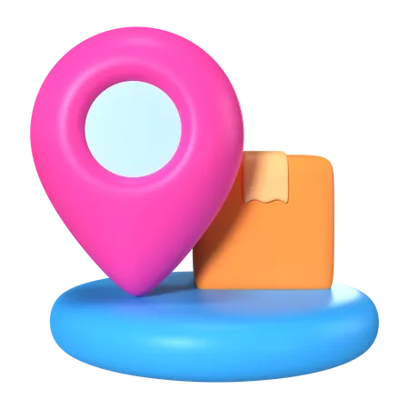 Lieferort  3D Icon