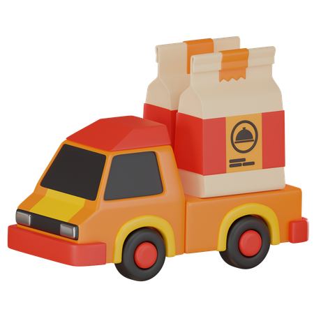 Essenslieferwagen  3D Icon