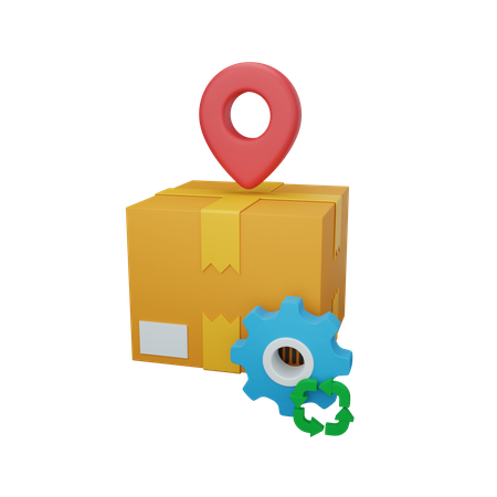 Lieferung im Prozess  3D Icon