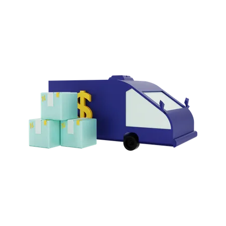 Lieferwagen  3D Illustration