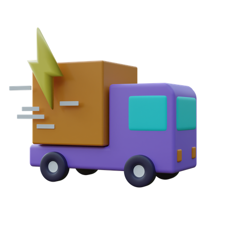 Lieferwagen schnell  3D Icon