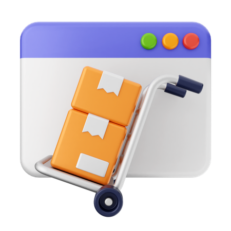 Lieferwebsite  3D Icon