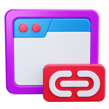 Lien  3D Icon