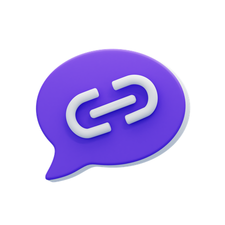 Lien bulle de discussion  3D Icon