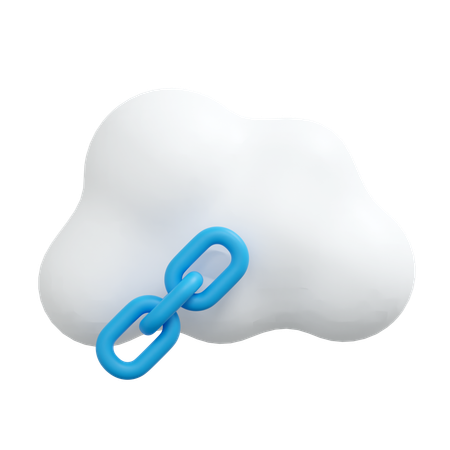 Lien de connexion au cloud  3D Icon