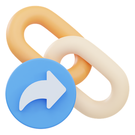 Lien de partage  3D Icon