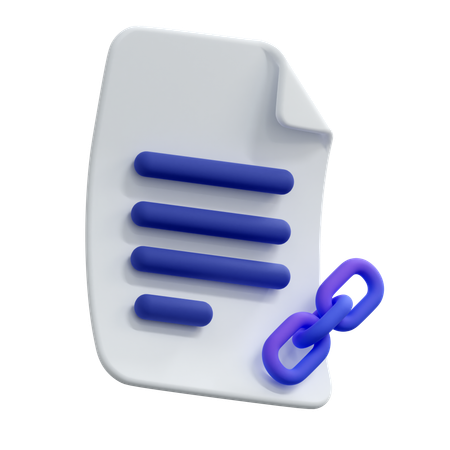 Lien de fichier  3D Icon