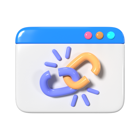 Lien hypertexte  3D Icon