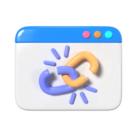 Lien hypertexte  3D Icon