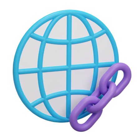 Lien Web  3D Icon
