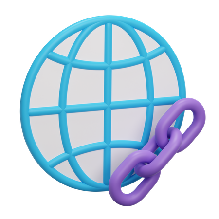 Lien Web  3D Icon