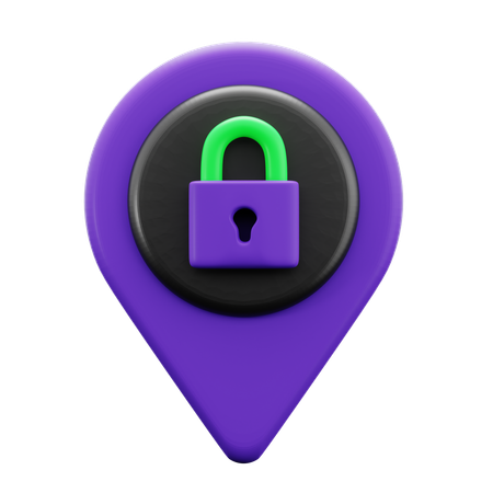 Lieu de la cybercriminalité  3D Icon