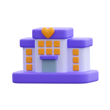 Lieu de mariage  3D Icon