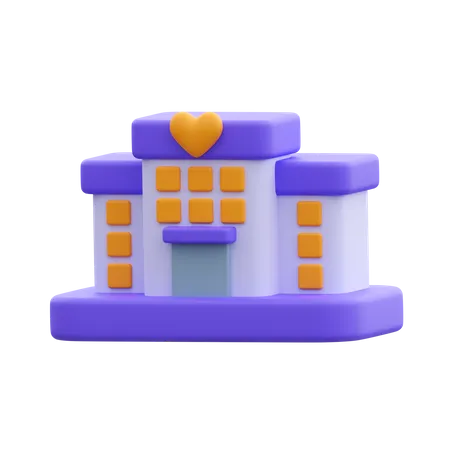 Lieu de mariage  3D Icon