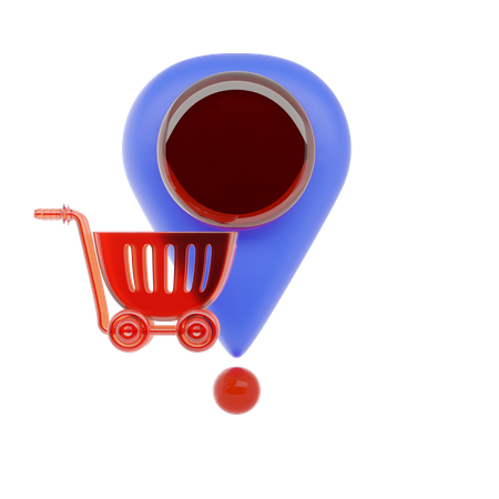 Emplacement du lieu de shopping  3D Icon