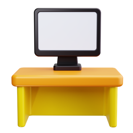 Bureau de travail  3D Icon