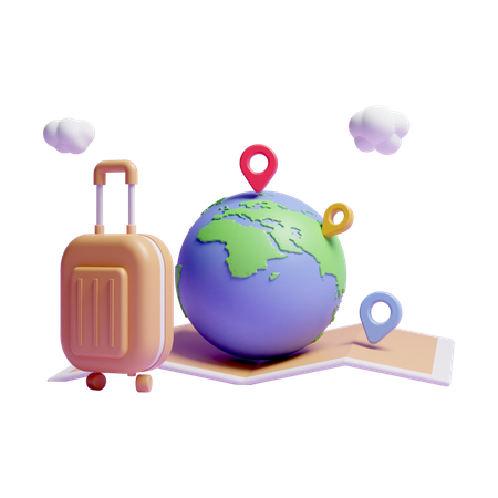 Lieu de voyage  3D Icon