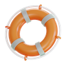3d life ring logo