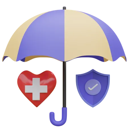 Life Insurance 3 D Illustration 3D Icon