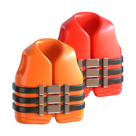 Life Vest 3 D Rescue And Response Icon 3D Icon