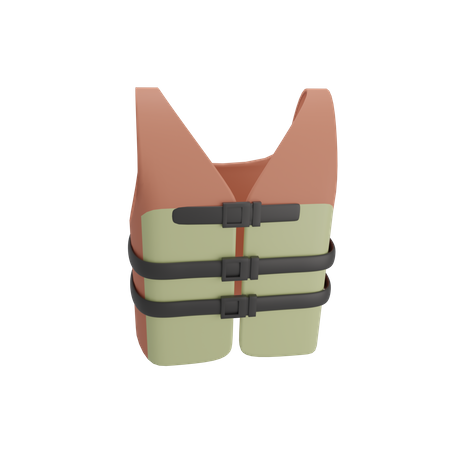 Life Vest 3D Illustration