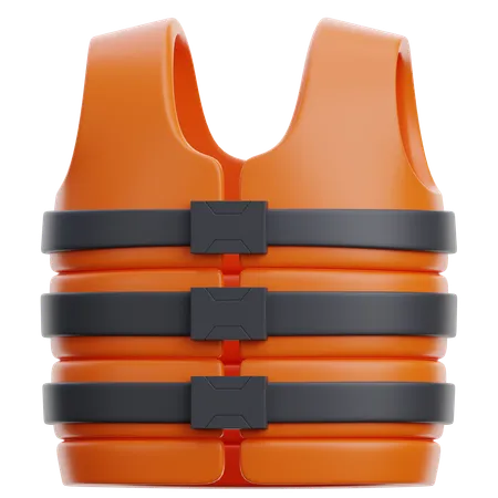 Life Vest Rescue And Response  3D Icon