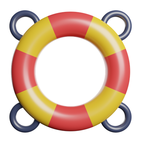 구명 부표  3D Icon