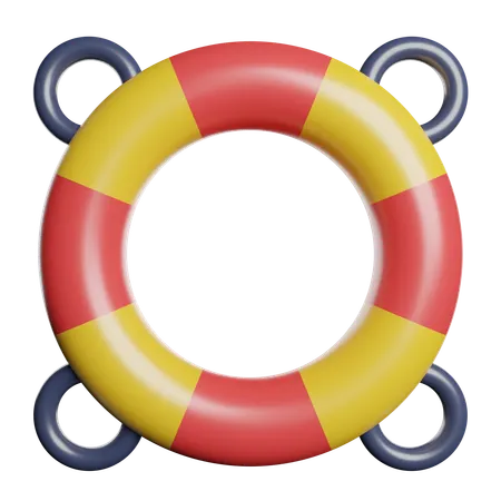 구명 부표  3D Icon