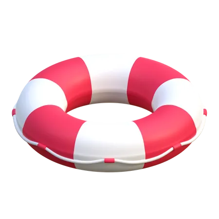 Lifebuoy Ring Icon Summer Beach Holiday 3 D Illustration 3D Icon