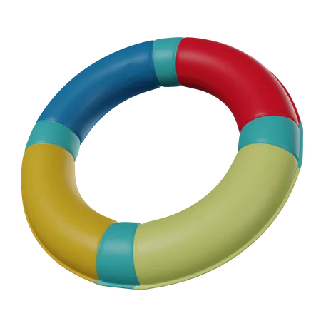 3 D Lifebuoy Illlustration 3D Icon
