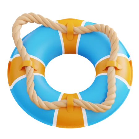3 D Illustration Lifebuoy 3D Icon