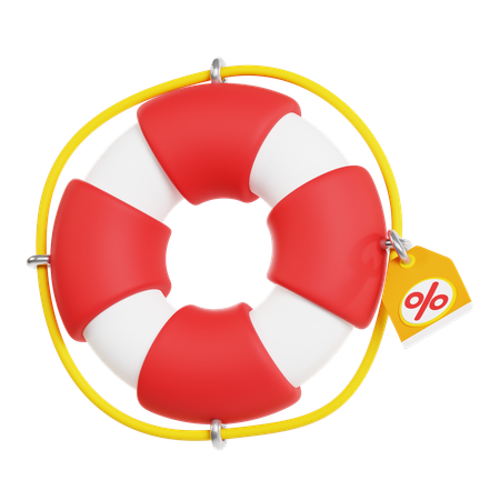 Lifebuoy Discount  3D Icon