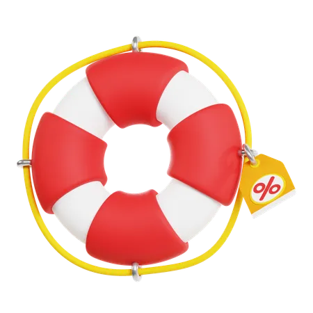 Lifebuoy Discount  3D Icon