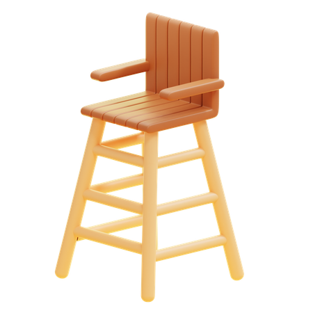 Lifeguard Chair  3D Icon